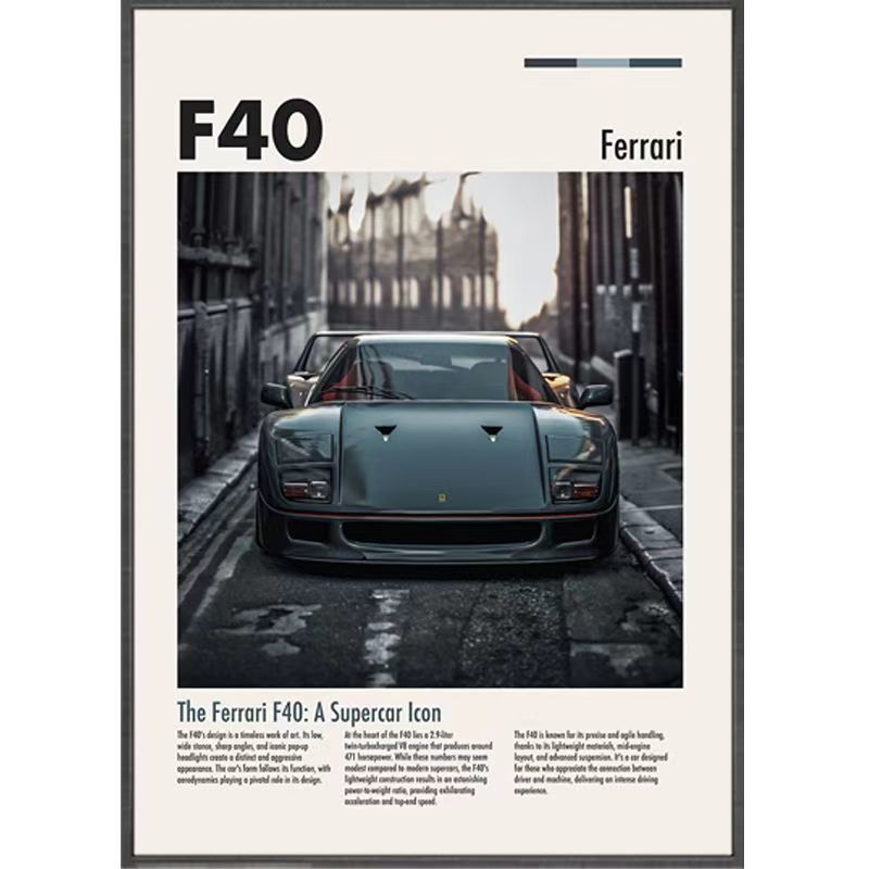 Car Theme Decorative Painting | Modern Wall Art | Multiple Sizes - gallify.store