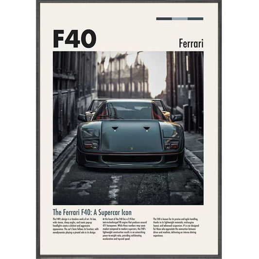 Car Theme Decorative Painting | Modern Wall Art | Multiple Sizes - gallify.store