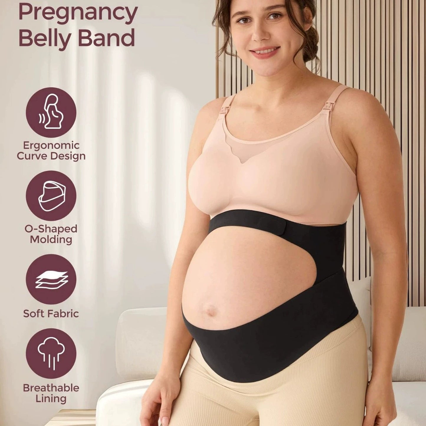 Maternity Abdominal Support Belt | Two-Piece Lightweight