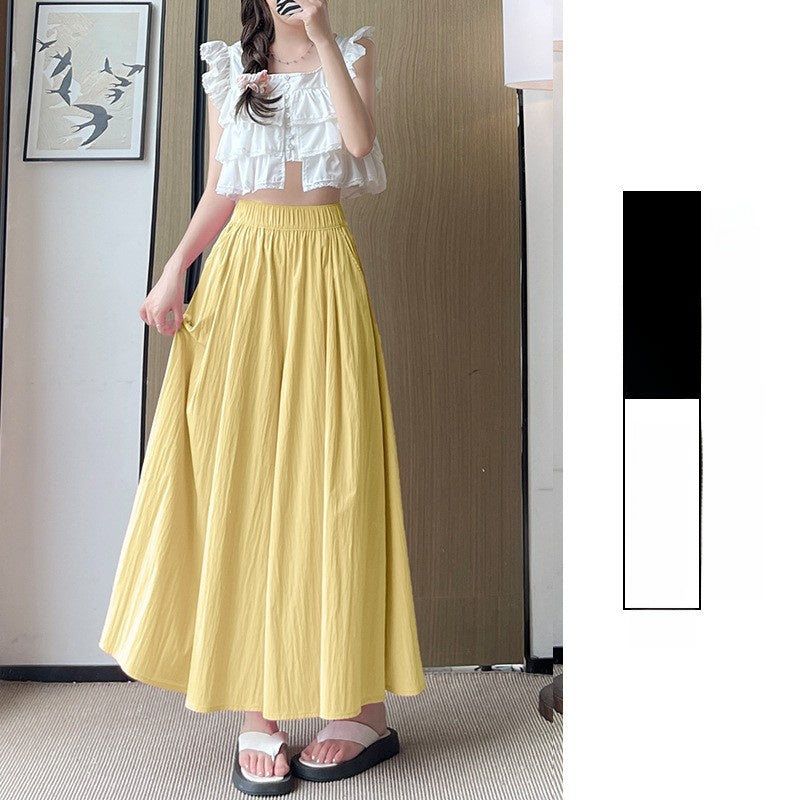 Women's High Waist Wide Leg Skirt Pants | Ice Silk