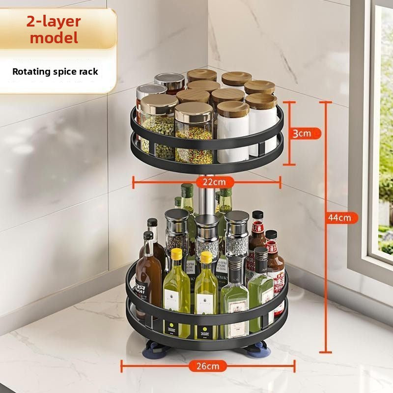Rotating seasoning rack- Spice Organizers in Kitchen - gallify.store