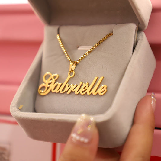 Personalized Custom Name Necklace | 18K Gold Plated - gallify.store