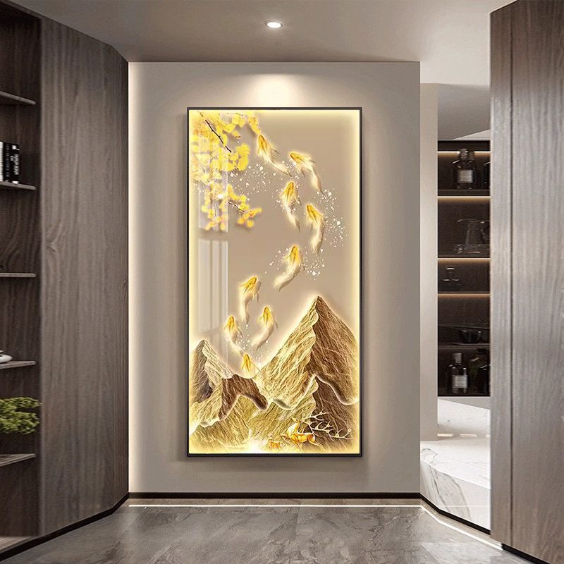 Crystal Porcelain Wall Art | LED Decorative Painting - gallify.store