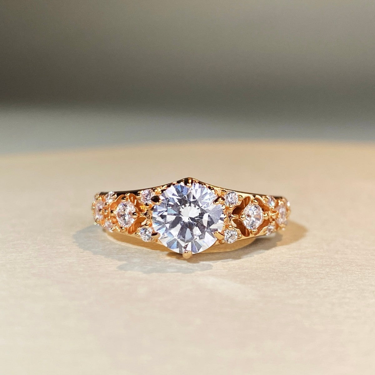 1 Carat Moissanite Ring | 925 Silver | D-Color VVS1 Clarity - gallify.store