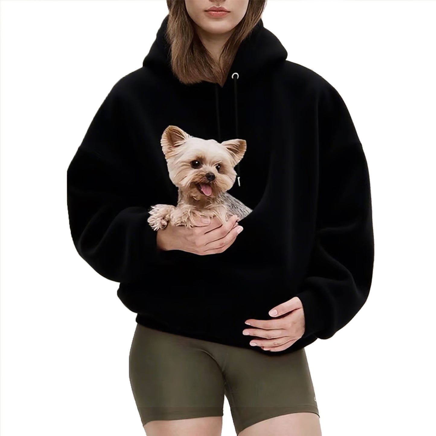 Women's Hooded Camel Wool Sweatshirt | Oversized