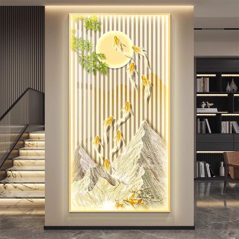 Crystal Porcelain Wall Art | LED Decorative Painting - gallify.store