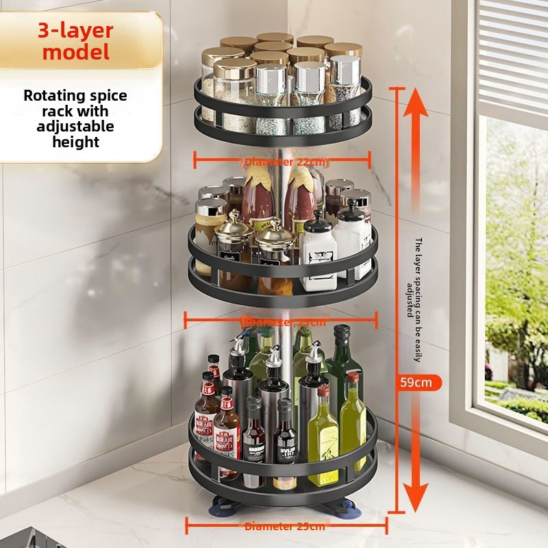 Rotating seasoning rack- Spice Organizers in Kitchen - gallify.store