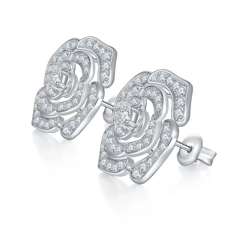 Butterfly Camellia Stud Earrings - gallify.store