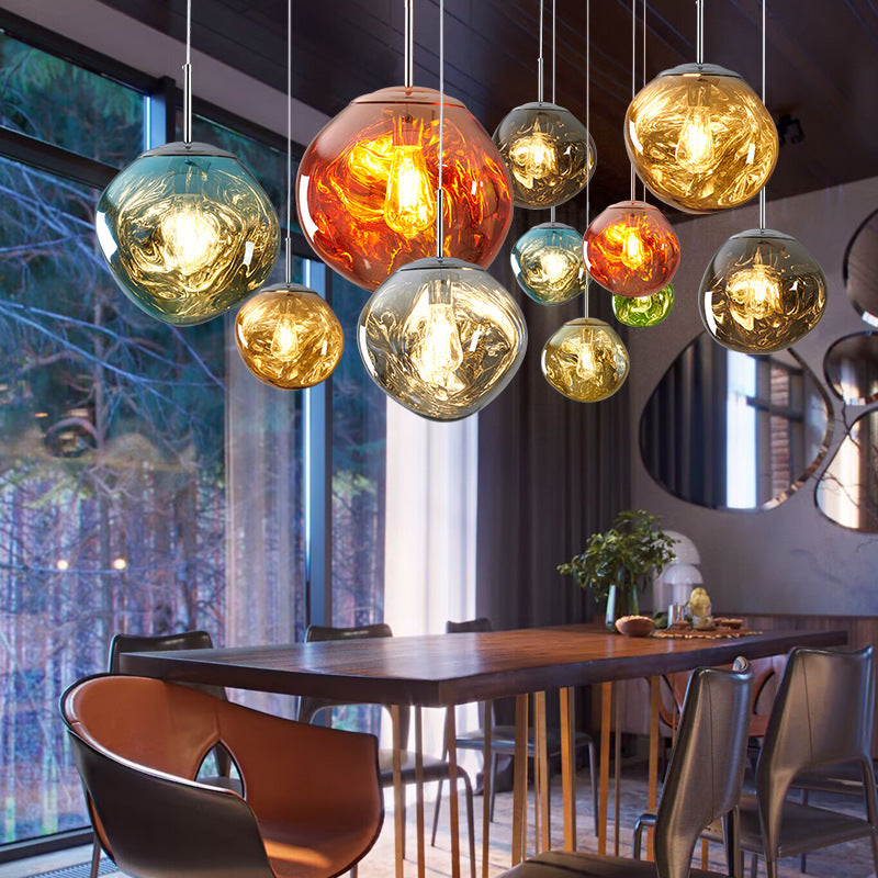 Luxury Lava Stone Chandelier – Nordic Italian-Style Pendant Light