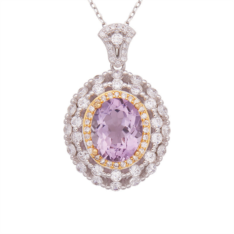 Natural Citrine Necklace | S925 Sterling Silver - gallify.store