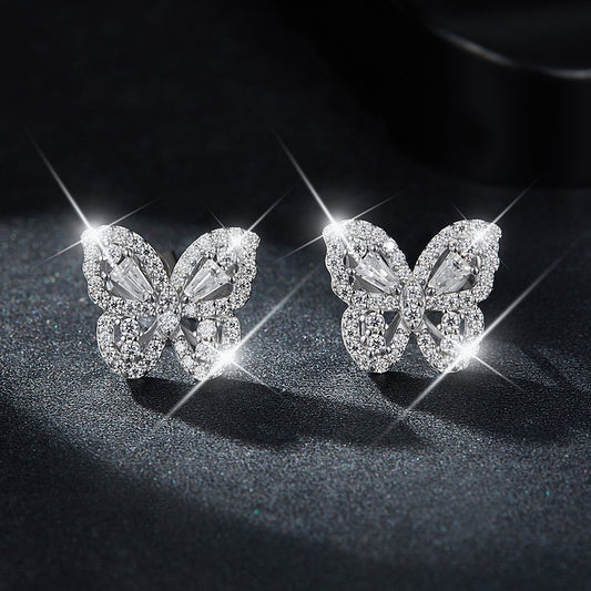 Butterfly Camellia Stud Earrings - gallify.store