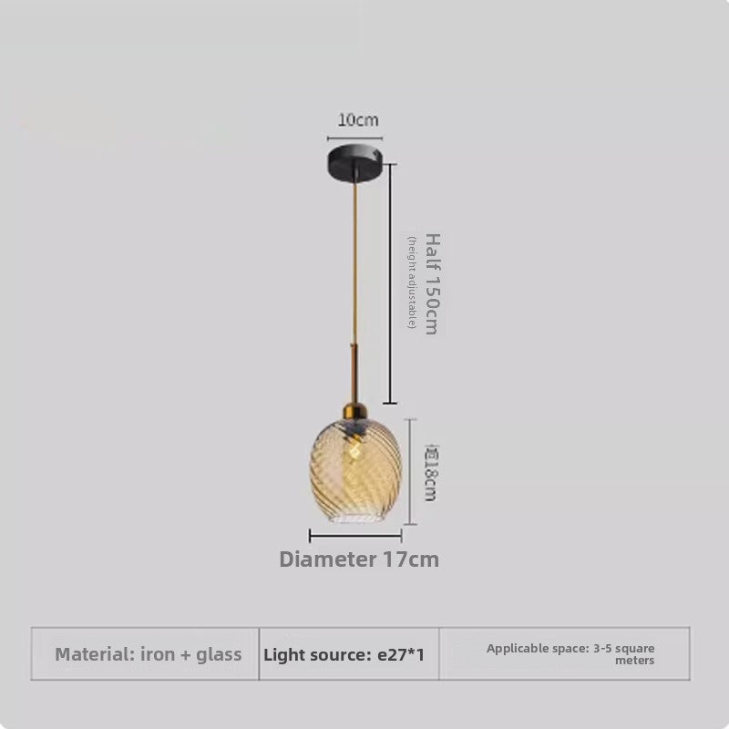 Japanese Retro Flower Chandelier | Glass Pendant Light