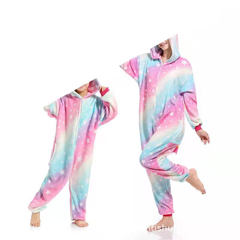 Kids Cartoon Animal Onesie Pajamas | Cozy Flannel Sleepwear - gallify.store