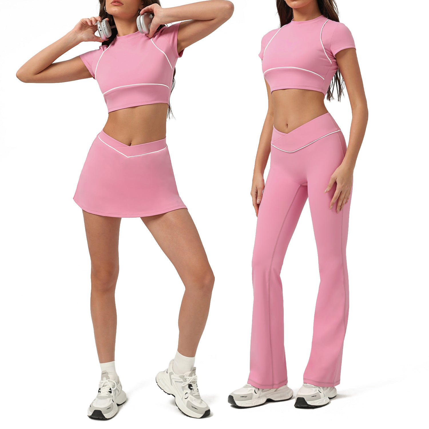 Women's Quick-Dry Tennis Tracksuit | UV Protection Sports Set - gallify.store