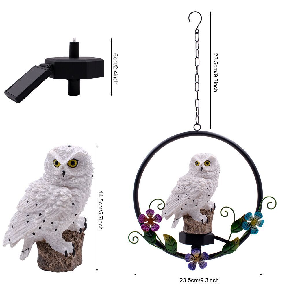 Owl Solar Powered LED Garden Light - gallify.store