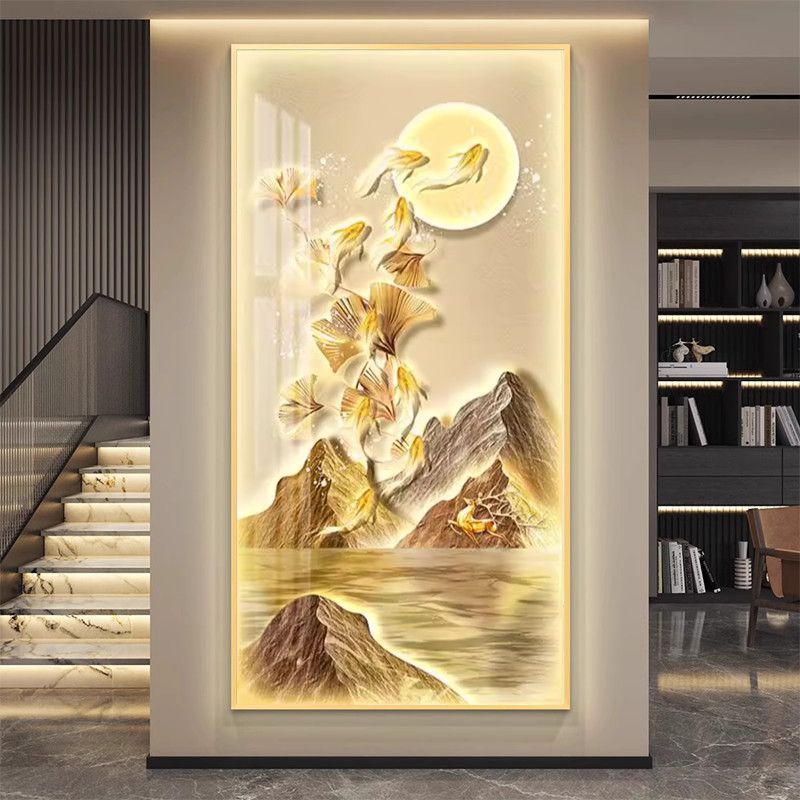 Crystal Porcelain Wall Art | LED Decorative Painting - gallify.store