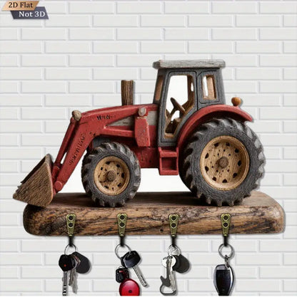 Wooden Wall Key Hanger | Rustic Pine Wood Home Organizer - gallify.store