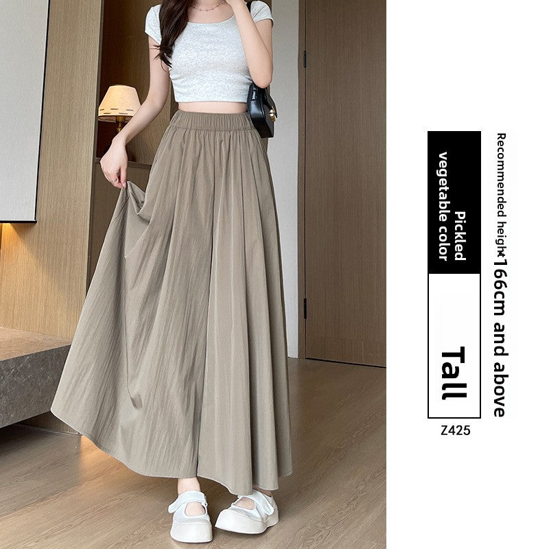 Women's High Waist Wide Leg Skirt Pants | Ice Silk