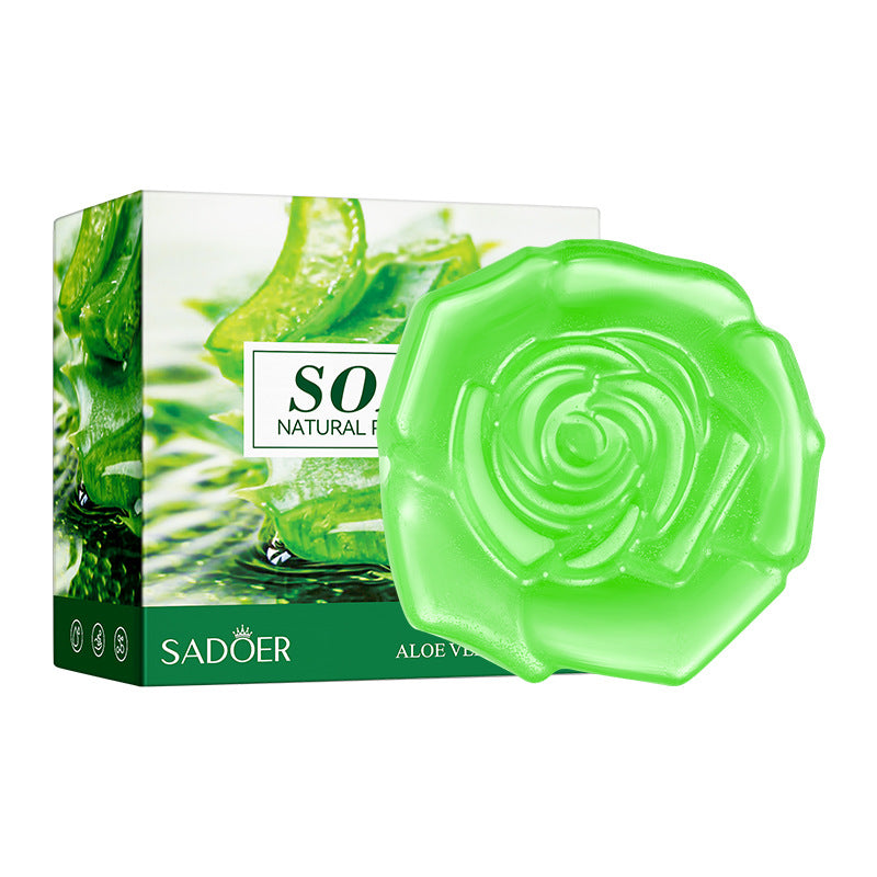 SADOER Natural Handmade Essential Oil Soap – 100g with Foaming Net