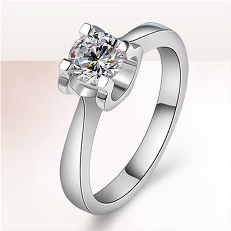 Diamond Simulant Ring for Women - Adjustable Opening - gallify.store