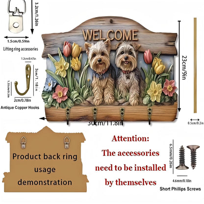 Wooden Wall Key Hanger | Rustic Pine Wood Home Organizer - gallify.store