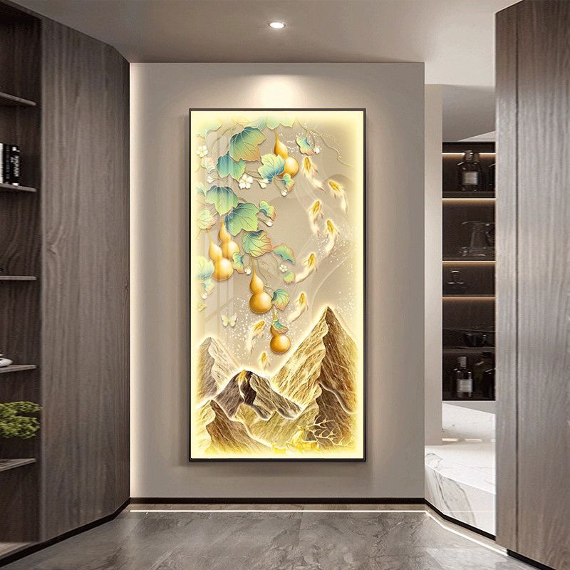 Crystal Porcelain Wall Art | LED Decorative Painting