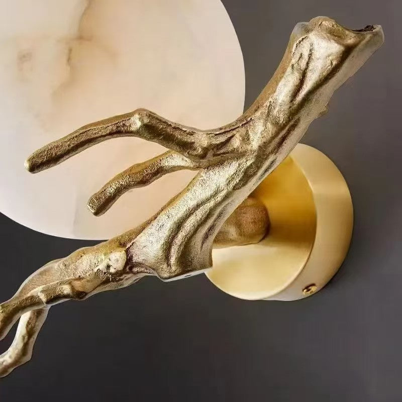 Wall Lamp - Copper & Marble Home Decor Light - gallify.store